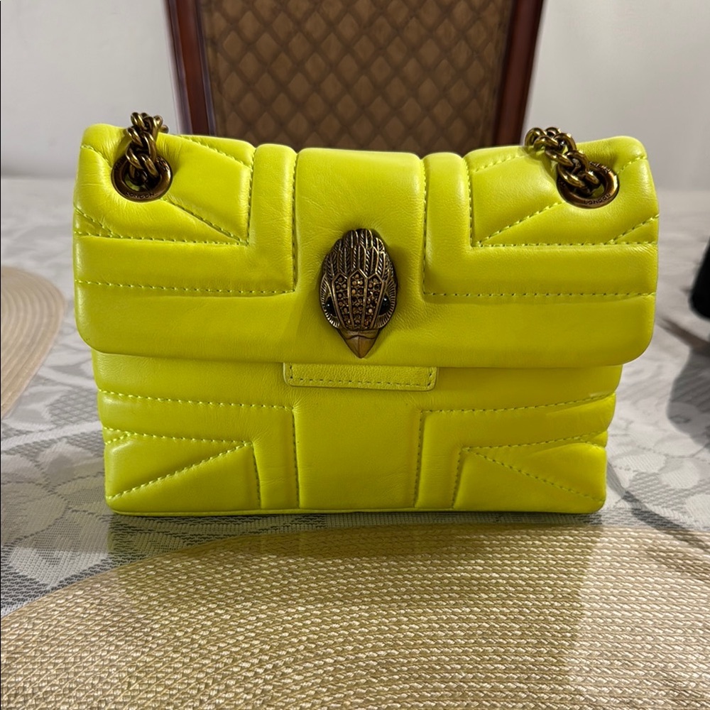 Yellow Designer Chain Bag